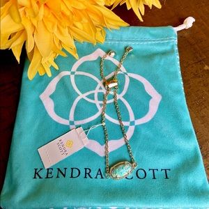 Kendra Scott Elaina Gold Bracelet - Rare Blue Opal